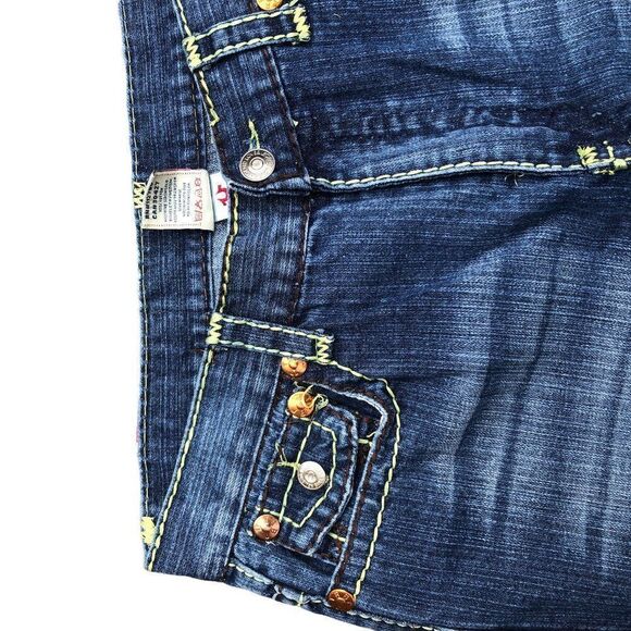 True Religion Jeans Size 36 JOHNNY SUPER T Blue - Picture 4 of 12